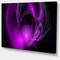 Designart - Purple Fractal Galactic Nebula - Abstract Wall Art Canvas